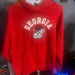 Georgia Bulldog Red Hoodie